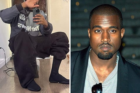 (L) Kanye returns to Instagram with new photo