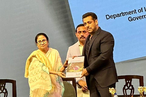 In frame: Salman Khan with  Mamata Banerjeeat KIFF