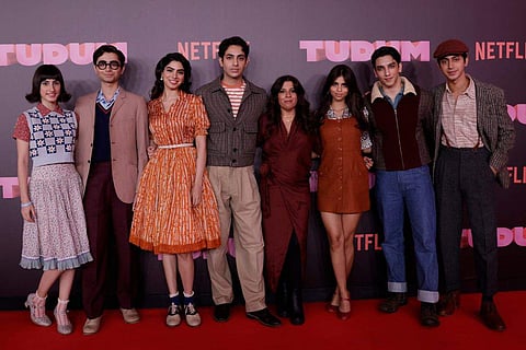 'The Archies' cast with director Zoya Akhtar