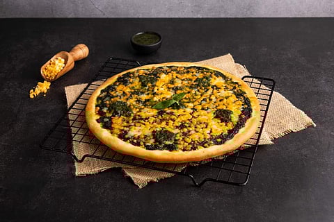 Five Cheese Pesto Pizza