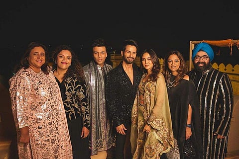 Karan Johar with Shahid Kapoor, Mira Rajput and others