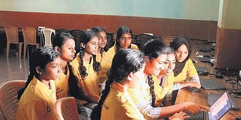 Students write codes for the payloads