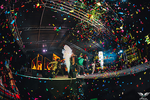 Yogi B and Natchatra in action