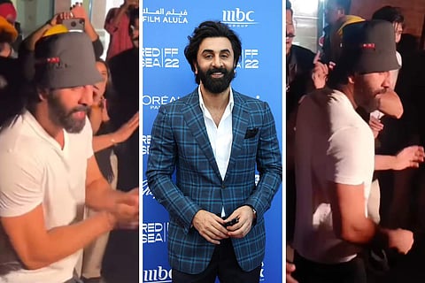 Ranbir Kapoor dances at 'Animal' wrap party