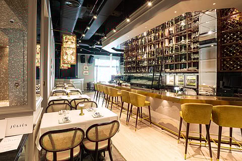 A section of the restaurant