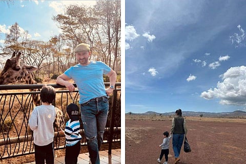 Kareena, Saif, Taimur, and Jeh on their  Africa vacation