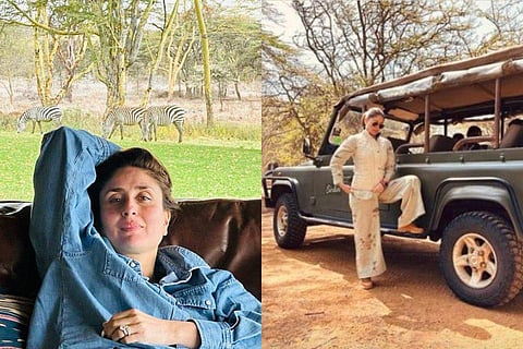 Kareena has been sharing gorgeous wildlife photos from the trip along with candid photos of herself
