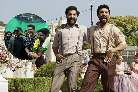Prabhu Deva welcomes Ram Charan to 'RC15' sets with special Naatu Naatu performance [VIDEO]