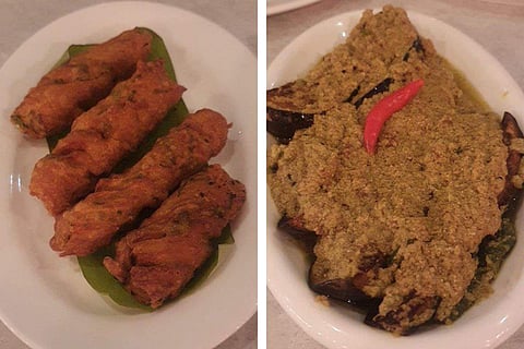 Dishes from the menu 'Thakurbarir Ranna' at Esplanade in Bengaluru