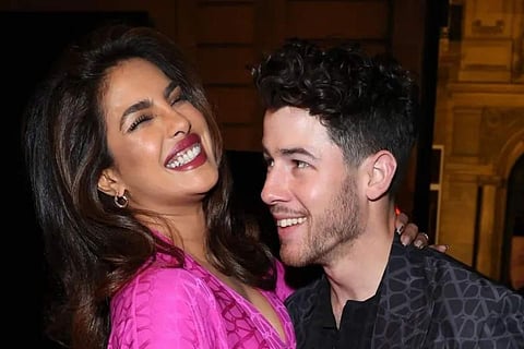 Priyanka Chopra and Nick Jonas at Paris Fashion Week