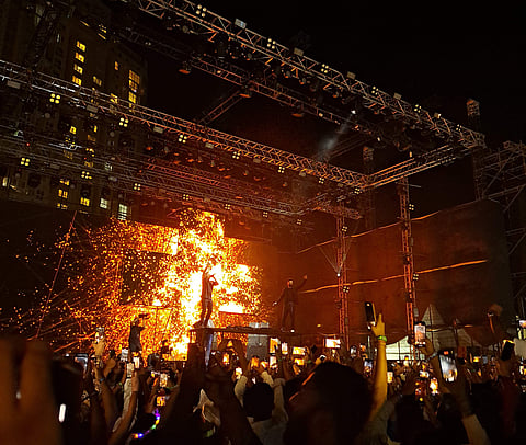 A glimpse of the concert