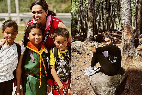 Deepika also shared other images of temples and sights she visited