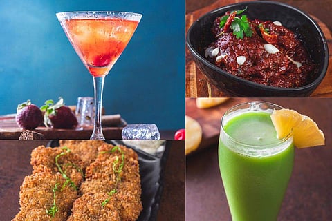 The dishes from the food fest