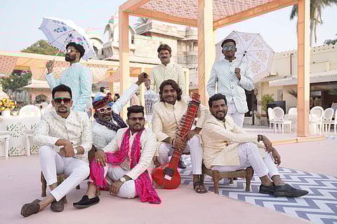 Clockwise L to R: Rey Rozer, Tashruf Ali, Arif Khan Rodu, Asif Urra,  Arif Khan, Sajid Khan Sabari, Sahil Khan, Saif Ali Khan