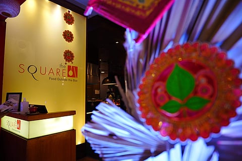 The Square decorated for the festival