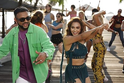 Mumzy & Nusraat in a still from the music video