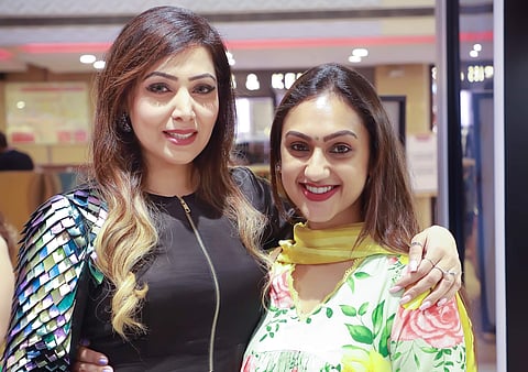 Renuka & Preetha at the showcase of the new Mac Locked Kiss Ink range