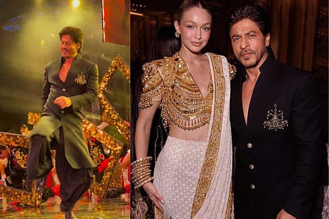 Shah Rukh Khan was joined by Varun Dhawan and Ranveer Singh on the stage