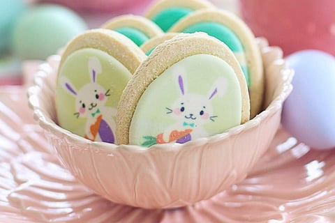 Bunny cookies for Easter