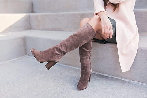 Boots are usually constructed of leather, although they have also been made of silk, cotton, wool, felt, and fur