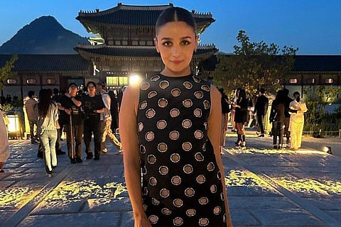 Alia Bhatt trusts classic LBD with cutouts for Gucci cruise event in Seoul