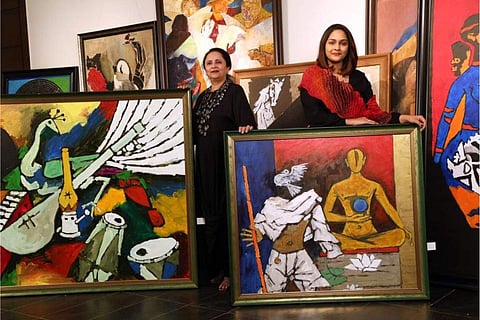 Art curators Kalpana and Sanjana Shah