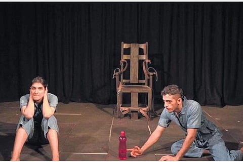 Rashmi Mann (left) and Ankit Verma in a scene from the play