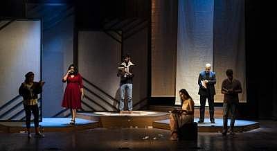 A still from the production