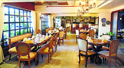 A glimpse of the interiors at Mustard, Pharos Hotel