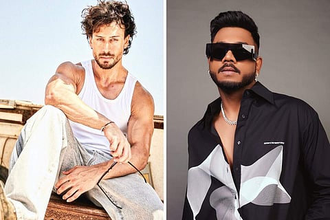 In Frame: Tiger Shroff (L) Rapper King (R)