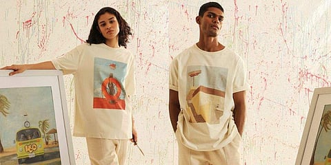 Oil painting printed on shirts