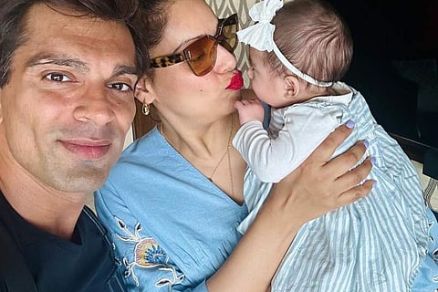 Bipasha Basu and Karan Singh Grover with daughter Devi