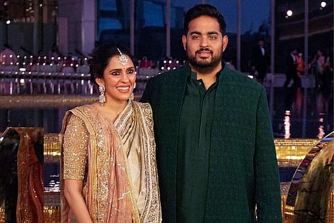 Shloka Mehta and Akash Ambani