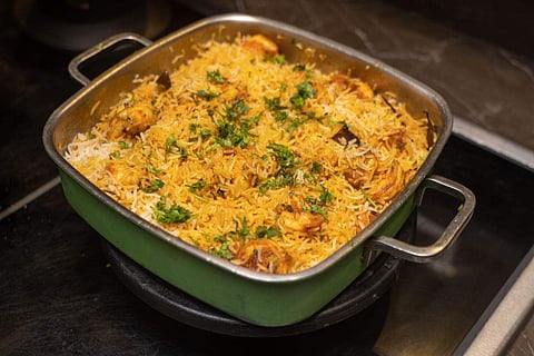 In frame: Seafood Biryani