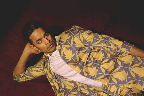 Lotus mustard taupe long shirt