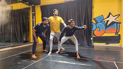 L to R: Keelapattu Lathish, Thota Shiva Krishna, Navaneeth Madishetti