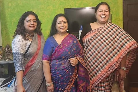 (L-R) Srovonti Bandopadhyay, LiLy Islam, Sohini Sengupta. Photo sourced from Srovonti's FB profile