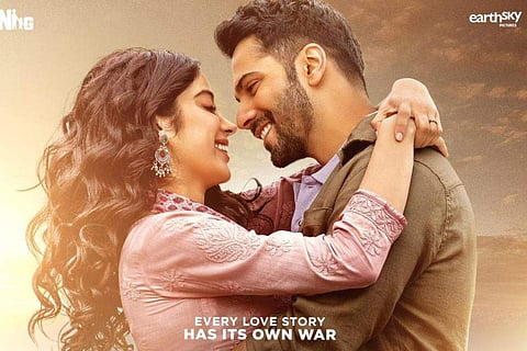 Varun Dhawan and Janhvi Kapoor in Bawaal poster