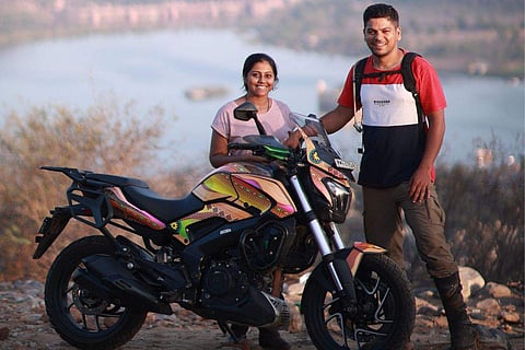 Avid travellers Arun & Banu are planning a world tour on a motorcycle!