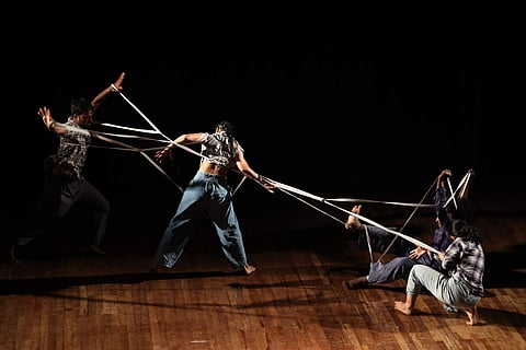 In frame: a shot from the earlier performance