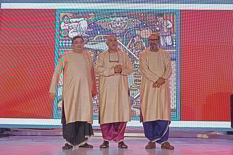 (L-R) Aninda, Sushanta and S Ramani