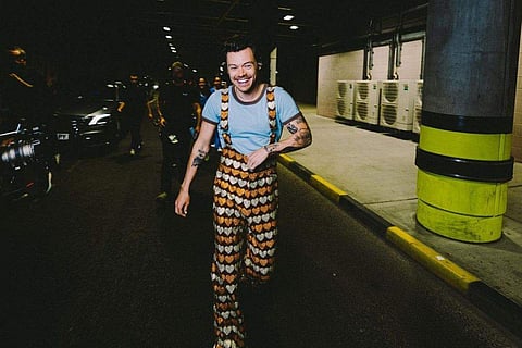 Harry was performing at the Ernst Happel Stadium in Austria's capital city on Saturday