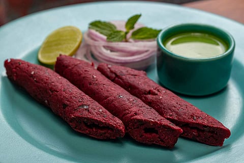 Beetroot Seekh Kebab from Daysie, All Day Casual Bar