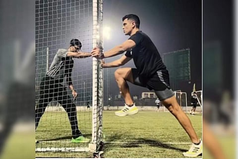 Angad Bedi, who is receiving a lot of appreciation for his work in the streaming anthology Lust Stories 2, will be participating in two international sporting events.