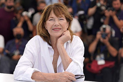 Jane Birkin poses for photographers at the photo call for the film 'Jane By Charlotte' at the 74th international film festival, Cannes