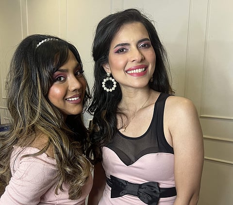 Prakruthi & Paloma twinning in Barbie pink