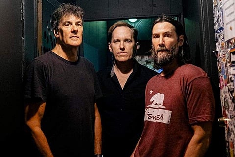 Keanu Reeves with other Dogstar members