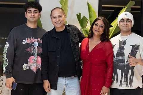 Shefali Shah with her family