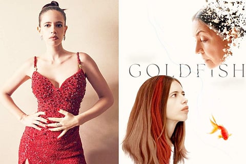 Kalki Koechlin; and poster of Goldfish