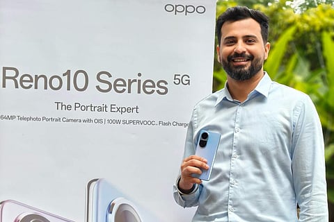 Karan Dua Product Marketing Lead OPPO India Reno10 launch at Chennai